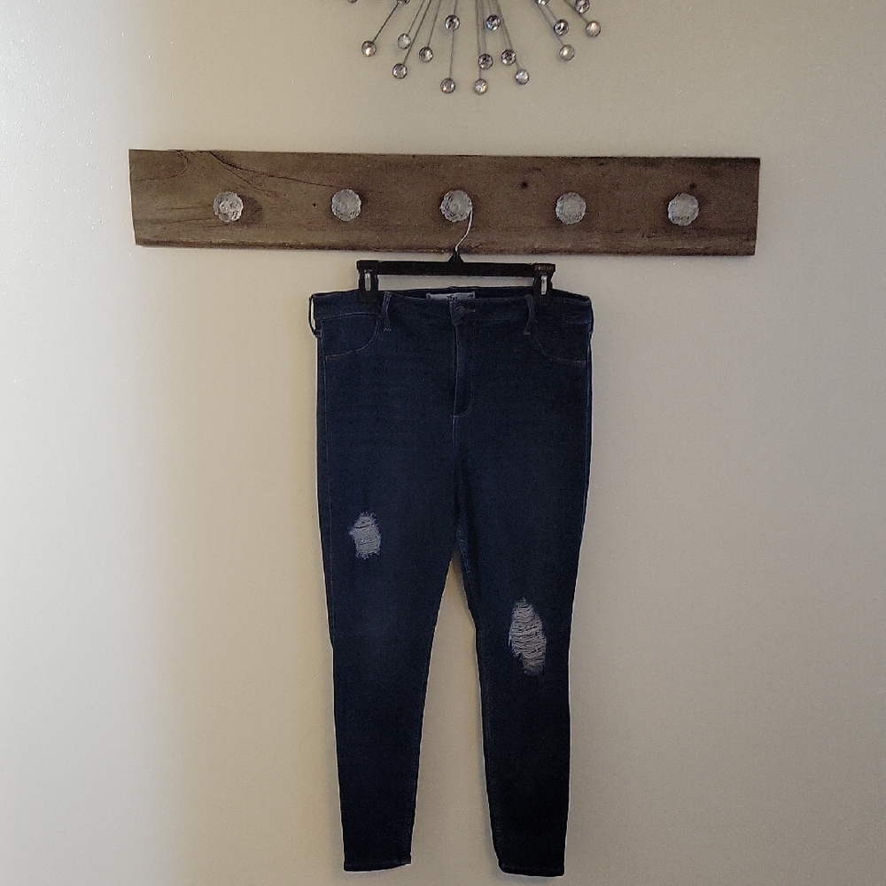 Hollister Curvy High Rise Jean Legging SZ 17R
